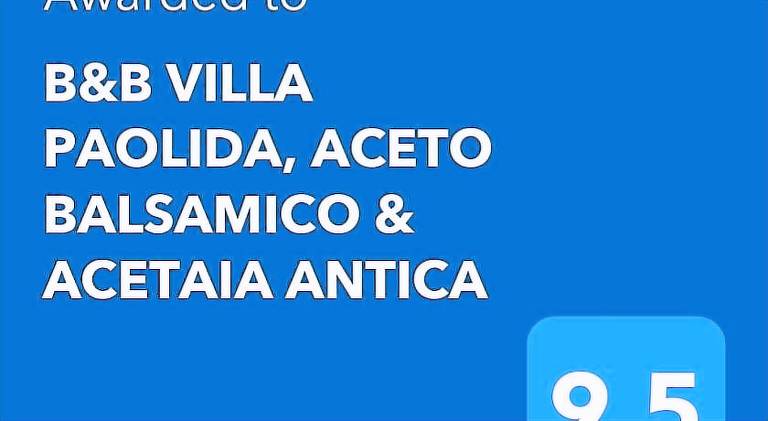 B&B VILLA PAOLIDA ACETO BALSAMICO & ACETAIA ANTICA