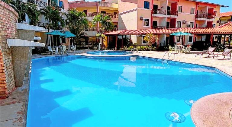 Serviced apartment with patio, sauna & yard in Aquiraz