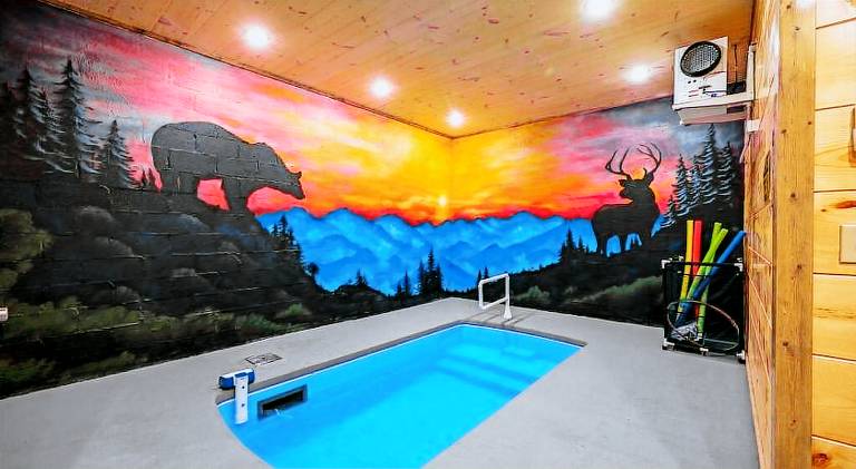 Tranquility/Mountain Cabin/Indoor Pool/Hot Tub/Games/Views in Sevierville, TN