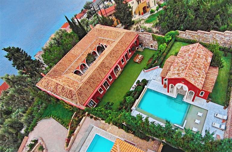 Child-friendly villa with private pool, hot tub & yard | Mountain view | Pet-friendly in Lefkada