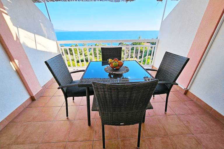 One bedroom apartment with balcony and sea view Ivan Dolac, Hvar (A-12644-b) in Jelsa