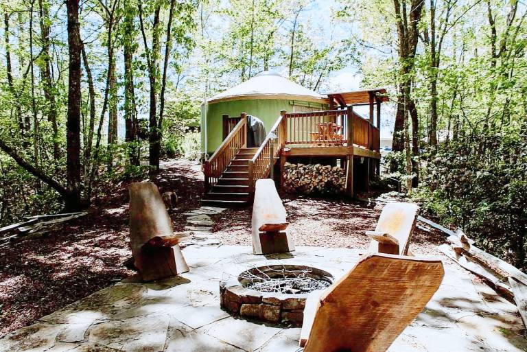 Romantic Glamping in Bryson City NC