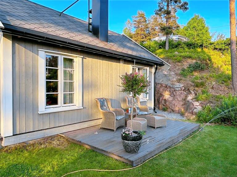 Modern cabin near family beaches in Holmsbu in Asker