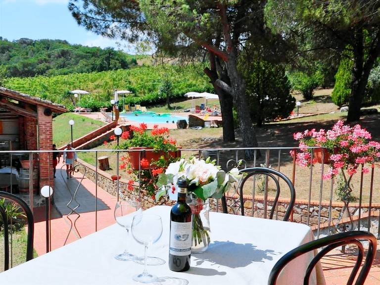 Ferienwohnung mit Hund in Castelnuovo Berardenga f&uuml;r max. 4 Personen