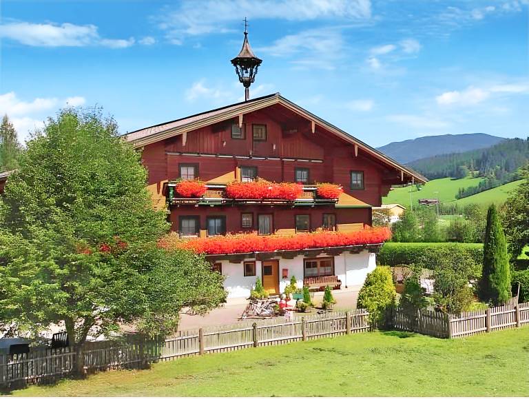 Serviced apartment with terrace, yard & sauna in Flachau