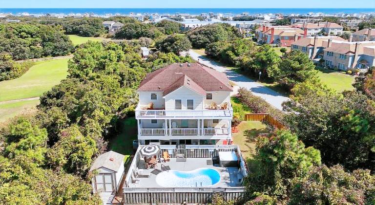 Vacation home with pool & hot tub in Kill Devil Hills, NC