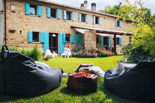 Holiday apartment with garden, barbecue & pool in Pesaro