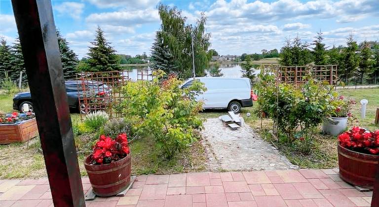 Holiday apartment with terrace, yard & barbecue in Gizycko
