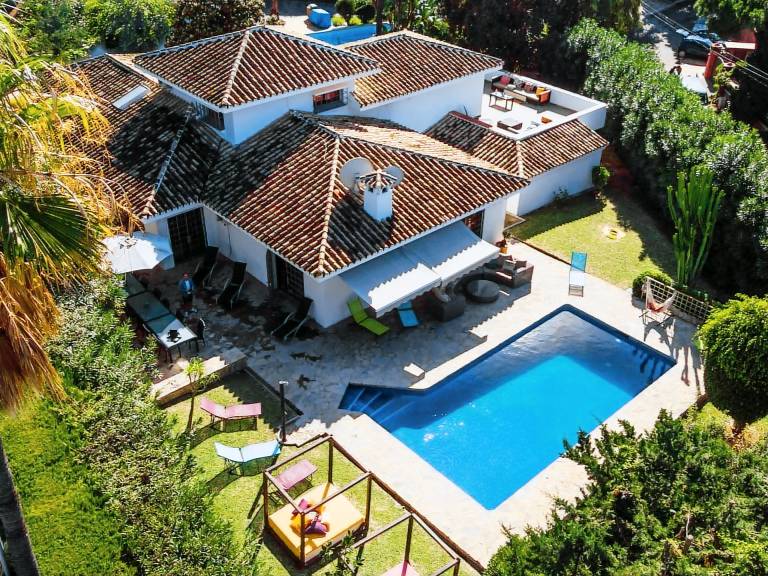 Ferienhaus mit Hund in Las Chapas, Costa del Sol Occidental f&uuml;r max. 19 Personen