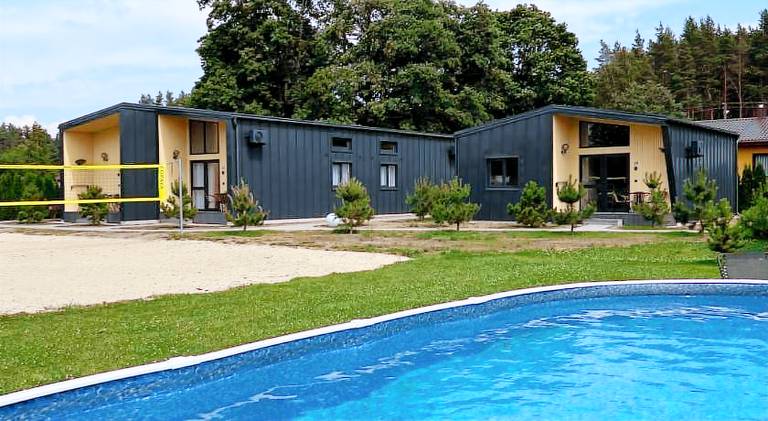 House with patio, barbecue & pool | Pet-friendly in Klaipeda