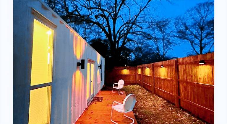 Nomehaus shipping container studio residential neighborhood ATHENS in Athens, GA