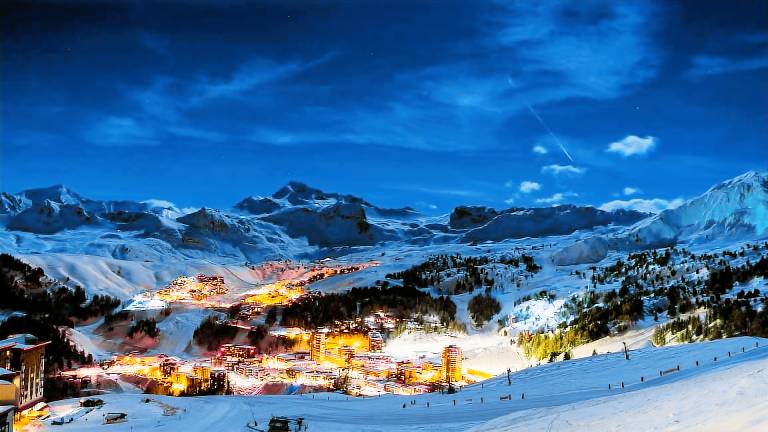 Condo with terrace & sauna | City view in La Plagne-Tarentaise
