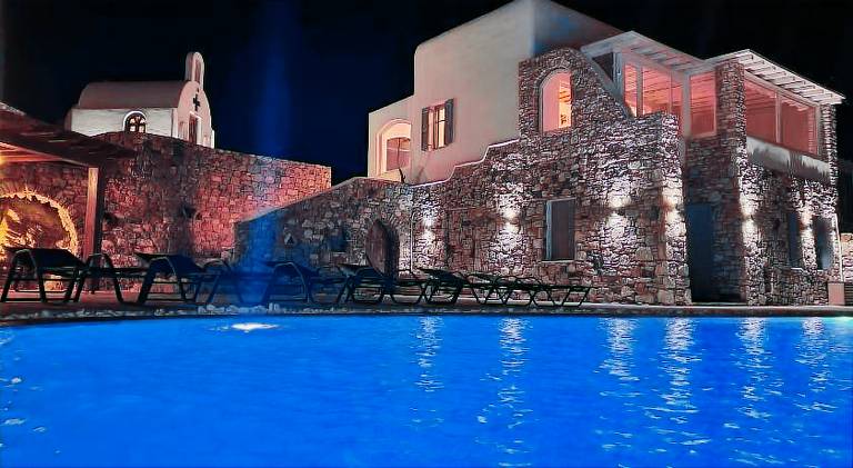 Villa with hot tub, grill & private pool in Mykonos