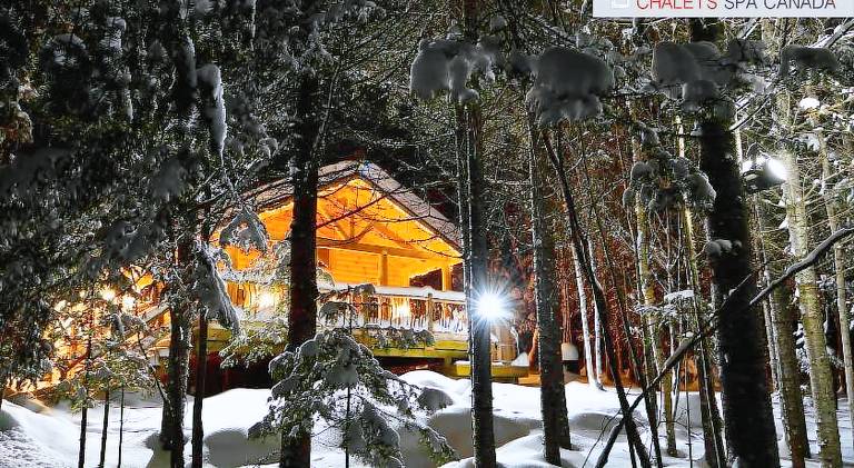 Chalet with hot tub — photo 4