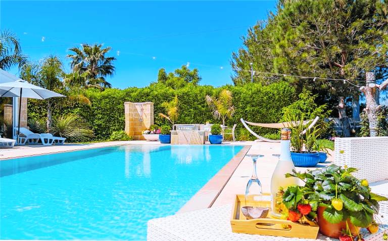 Villa with barbeque, private pool & yard | Garden view — photo 3