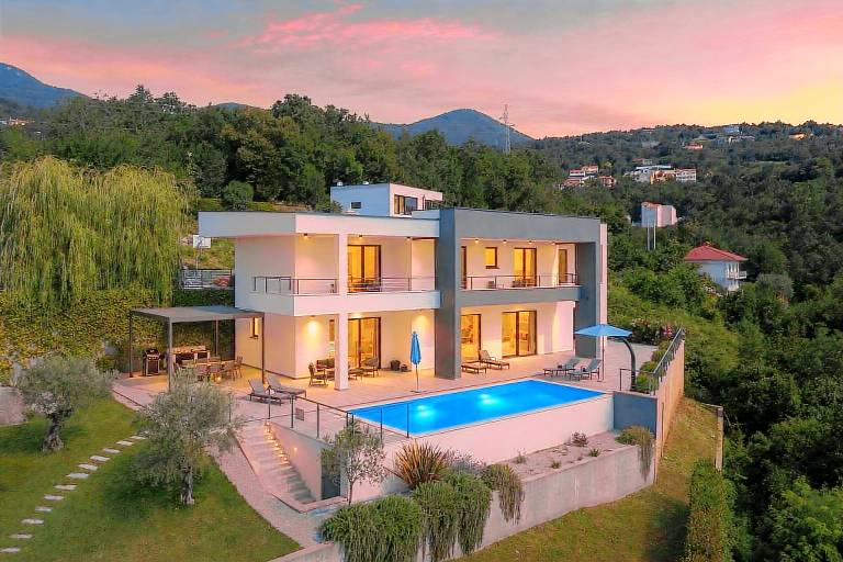 Ferienhaus in Poljane, Ičići für max. 9 Personen, Ferienhaus in Poljane, Ičići für max. 9 Personen,
