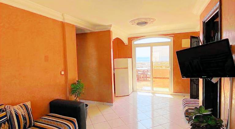 Holiday apartment with terrace & pool in Taghazout