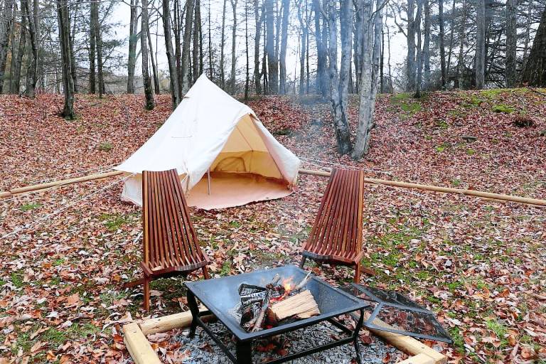 Secluded Bell Tent Ideal for Couples in Pennsylvania