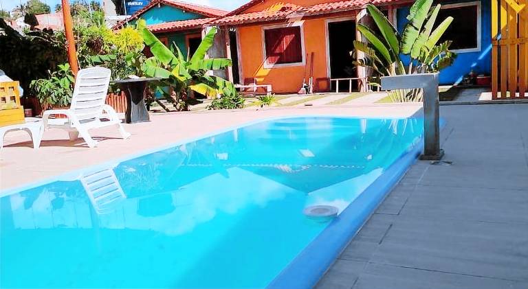 Lodge with garden, pool & BBQ in São Miguel dos Milagres