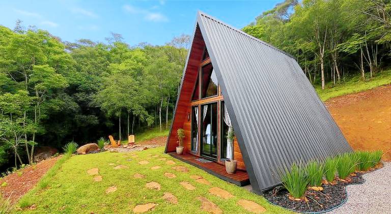 Lodge with yard & jacuzzi | Pets are welcome in Gramado