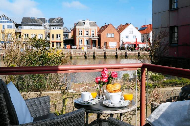 Ferienwohnung Anker Mal Kaimauer Husum