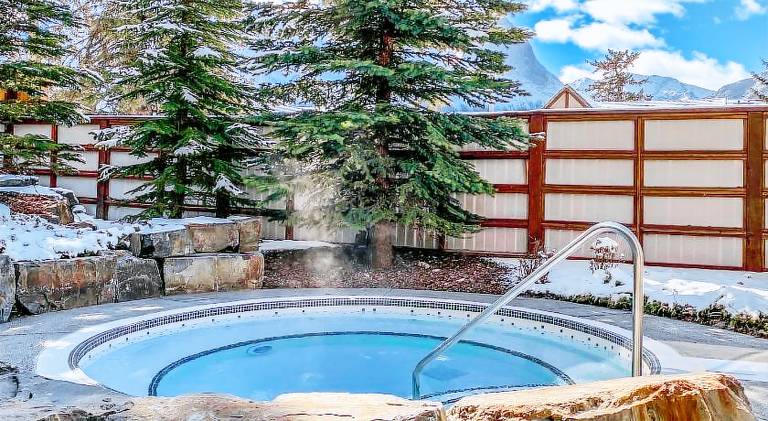 Spacious serviced apartment with jacuzzi, patio & garden | Dogs allowed in Canmore, AB