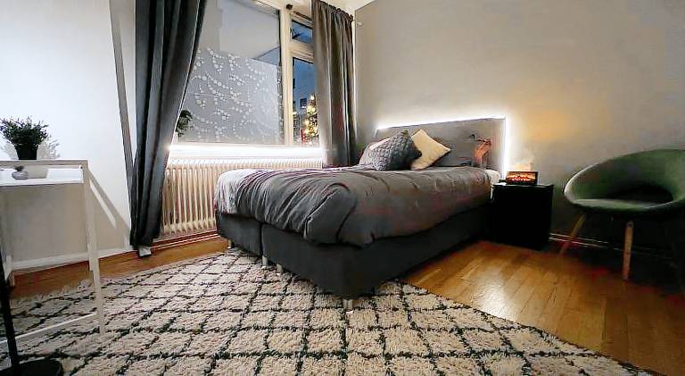 Central Oslo - Deluxe Queen Bedroom in Majorstuen Bogstadveien Shopping — photo 5