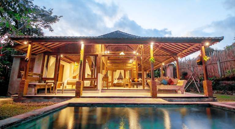 Villa with terrace, garden & private pool in Ubud