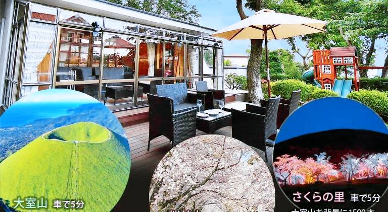 House with patio, barbecue & yard in Ito