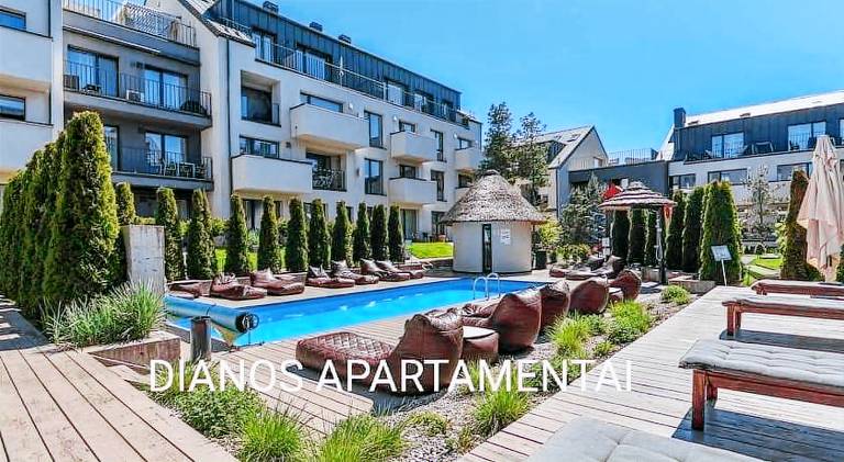 Holiday apartment with pool in Palanga