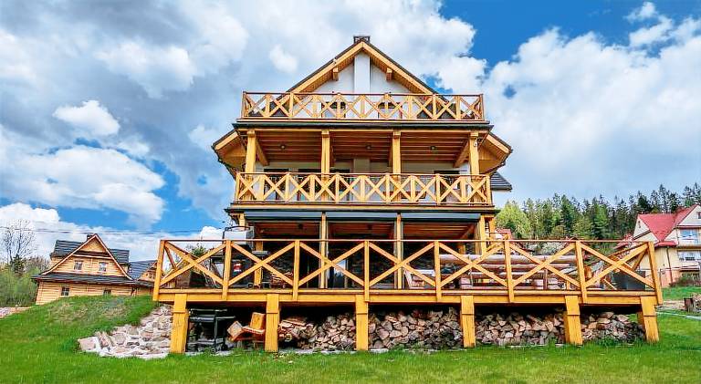 Domek w stylu alpejskim  Rycerka Górna