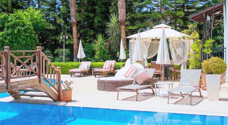 Serviced apartment with garden, terrace & sauna in Kemer