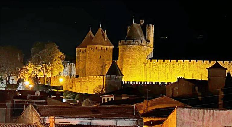La porte medievale in Carcassonne