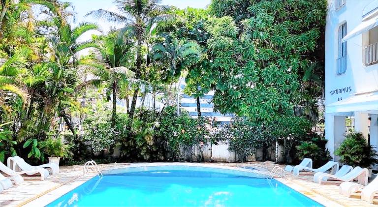 Holiday apartment with pool | Next to the beach | Pets allowed in Guarujá