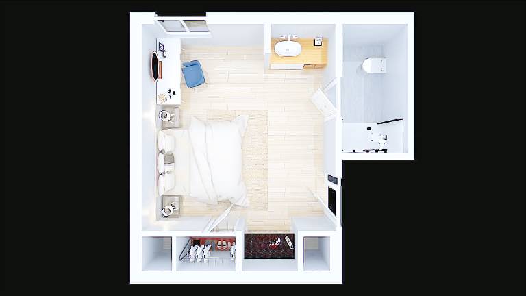 Studio with 1 room for 2 persons — photo 4