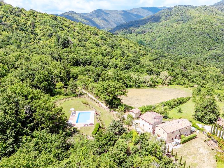 Ferienhaus in Montieri, Travale für max. 17 Personen