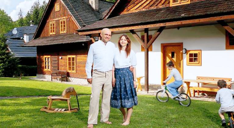 House with yard, barbecue & sauna in Zlin