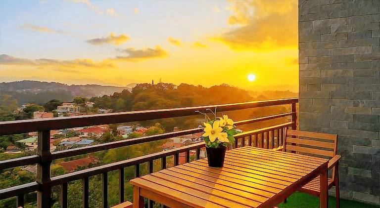 Serviced apartment with patio in Baguio