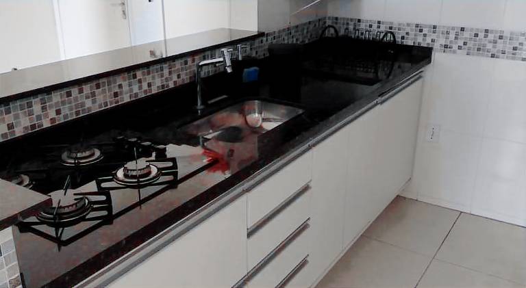 Apartment with yard in Praia Grande