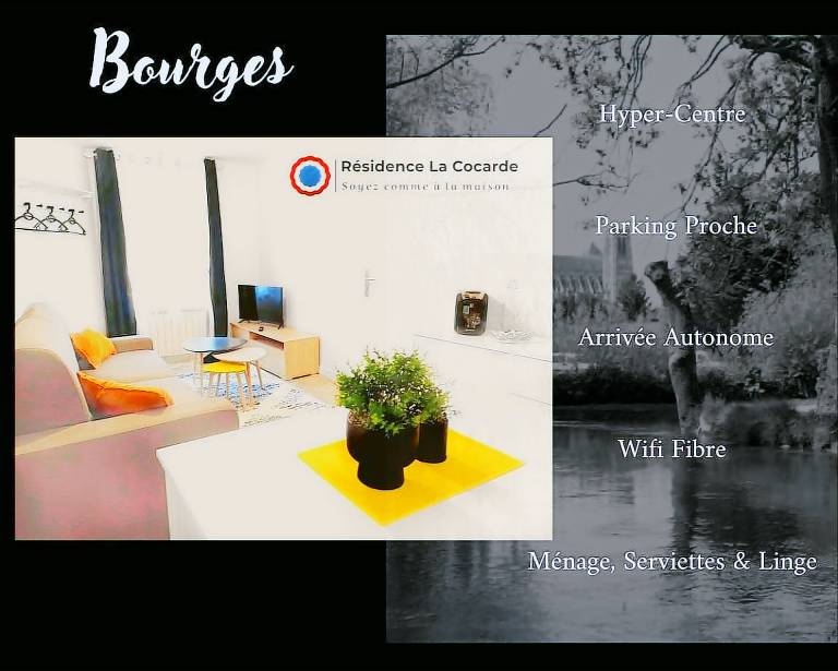 Rental apartment for 2 persons in Bourges
