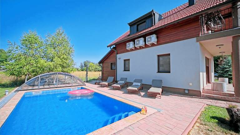 Villa with private pool, grill & patio in Senj