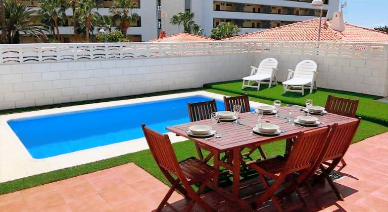 Villa with barbeque, garden & patio in Adeje