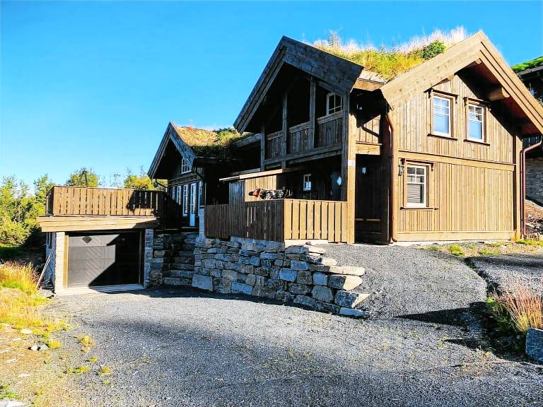 Family-oriented beautiful vacation home with patio, garden & BBQ | Pets allowed in Vinje