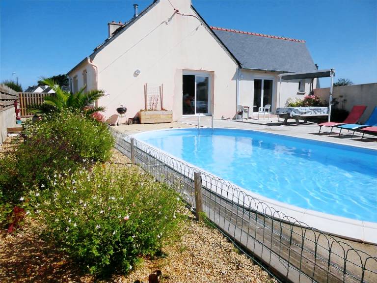 Ferienhaus in Ploudalm&eacute;zeau f&uuml;r max. 6 Personen am Atlantik