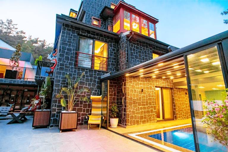 Villa with pool & sauna in Fethiye