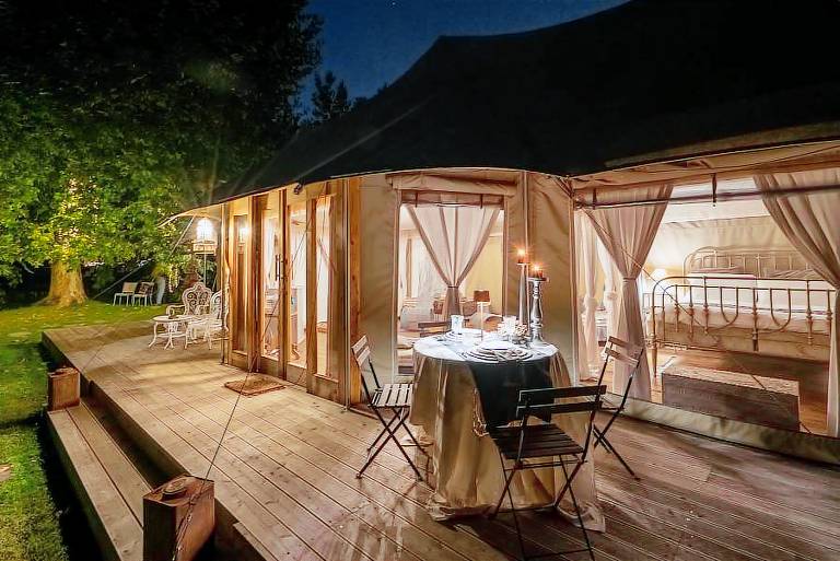 GLAMPING Canonici di San Marco - Azienda Agricola Il Decumano: TENDA DELUXE BAMBOO 50 MQ. — photo 5