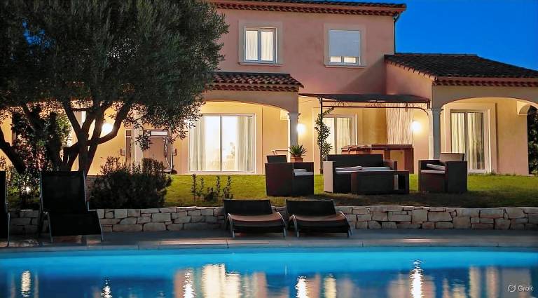 Vacation home with terrace, private pool & garden — photo 3