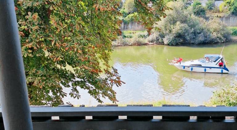 Holiday apartment with patio, garden & sauna in Lahnstein