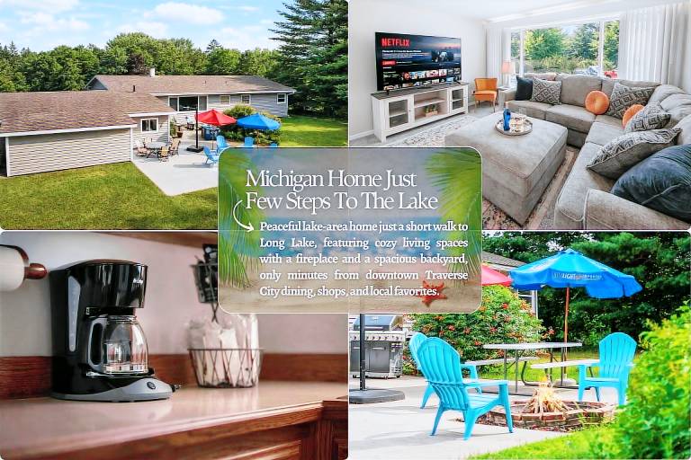 Spring Home near Long Lake with Hot Tub & Firepit