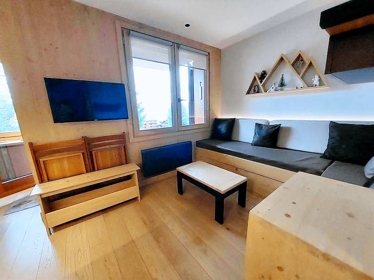 50m from shops, balcony, tv, ski locker, 32m², Valmorel — photo 3